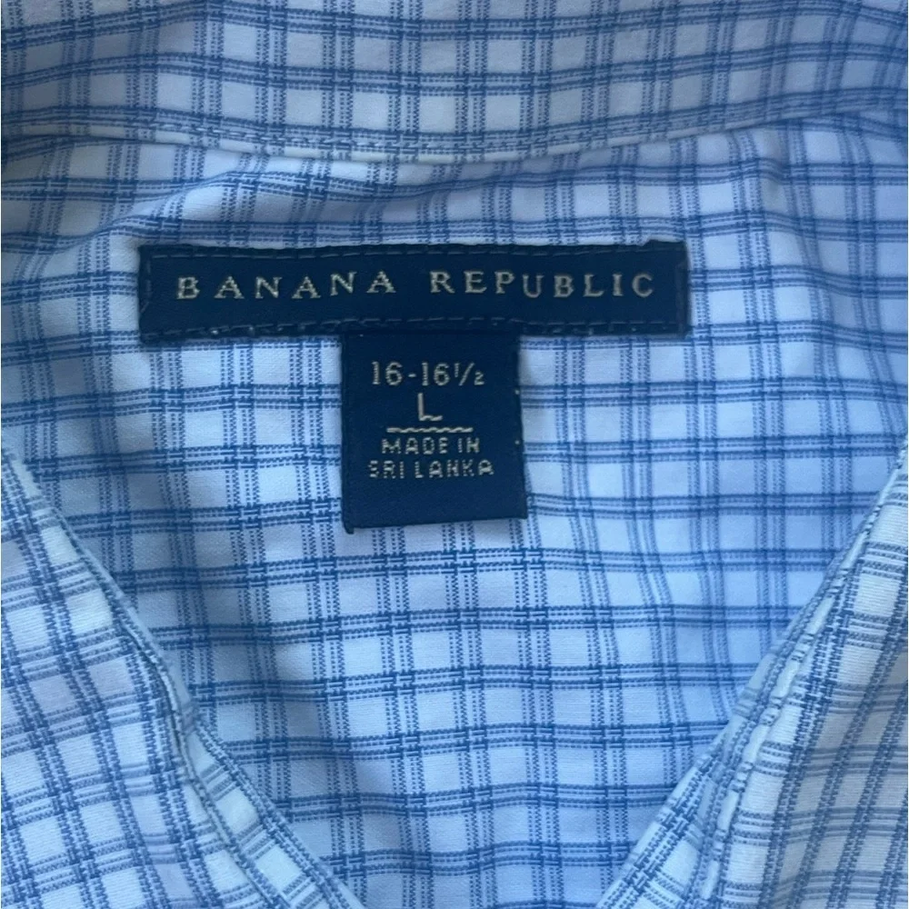 Banana Republic Office Camden Fit Plaid Dress Shirt